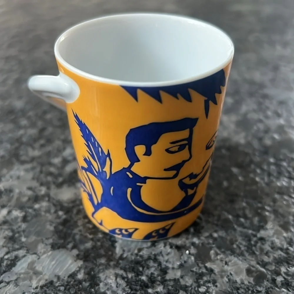 Rosenthal Studio Line Ltd Edition Espresso Cup Yellow Blue Made In Germany